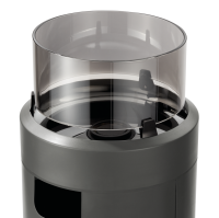 Terrassenfeuer NOVA LED M - black/ silver 50mbar