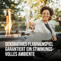 Terrassenfeuer NOVA M black / silver 50mbar inkl....