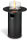 Terrassenfeuer NOVA M black / silver 50mbar inkl. Tischablage
