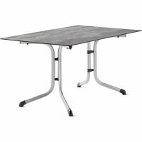Klapptisch Polytec (HPL) 140x90cm Stahlgestell graphit /...