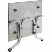 Klapptisch Polytec (HPL) 140x90cm Stahlgestell graphit /...