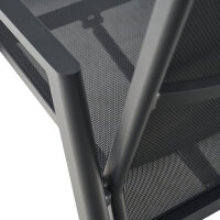Bologna Move Sessel antrazit / Aluminiumgestell grau / Rantotex Bezug