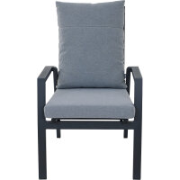 Valencia Comfort Plus Sessel matt anthrazit / Aluminium /...