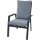 Valencia Comfort Plus Sessel matt anthrazit / Aluminium / Ranotex dunkelgrau / inkl. Kissen