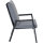 Valencia Comfort Plus Sessel matt anthrazit / Aluminium / Ranotex dunkelgrau / inkl. Kissen