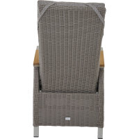 Corido Move Sessel / taupe / Aluminium / Teak / inkl. Auflage