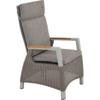 Corido Move Sessel / taupe / Aluminium / Teak / inkl. Auflage