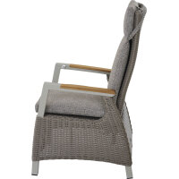 Corido Move Sessel / taupe / Aluminium / Teak / inkl. Auflage
