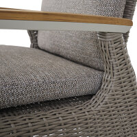 Corido Move Sessel / taupe / Aluminium / Teak / inkl. Auflage