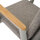 Cortina Move Sessel grau/taupe, Aluminium, Rope, Teak, inkl. Kissen