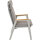 Cortina Move Sessel grau/taupe, Aluminium, Rope, Teak, inkl. Kissen