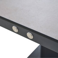 Talina e-Lifttisch 180cm x 95cm, Aluminium anthrazit, HPL beton, ohne Akku+Netzteil