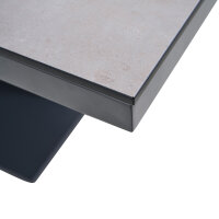 Talina e-Lifttisch 180cm x 95cm, Aluminium anthrazit, HPL beton, ohne Akku+Netzteil