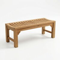 Teakholz Gartenbank DENNIS 2 Sitzer 120cm
