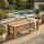 Teakholz Gartenbank DENNIS 2 Sitzer 120cm