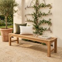 Teakholz Gartenbank DENNIS 3 Sitzer 180cm