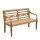 Teakholz Gartenbank LINGGA Rustic 2 Sitzer 130cm