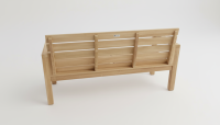 Teakholz Gartenbank SAMOSIR 150cm 3 Sitzer