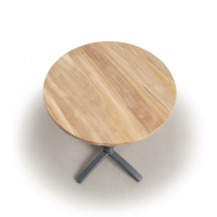 Teakholz INDOOR Tischplatte rund 70cm – 2,5 cm,...
