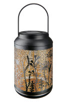 Laterne (Solar) „Opreto“, Blumenmuster,...