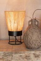 Tischlampe Nina, Jute, Schwarz/Beige E27