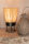 Tischlampe Nina, Jute, Schwarz/Beige E27