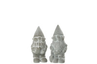 Zwerg Zement Grau Small, 2er Set