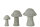 Figuren Pilz, Zement, Grau, 3 Stück im Set