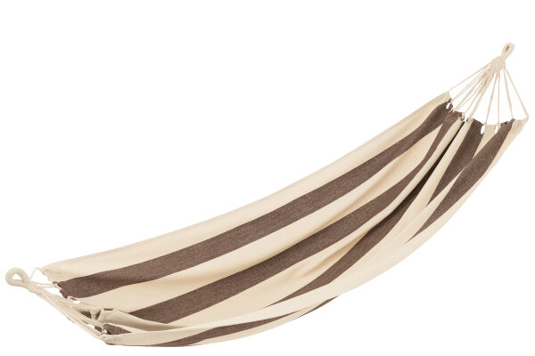 Hängematte Grosse Streifen Braun / Ecru, Baumwolle / Polyester