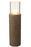 Ethanol Kamin Brasero, Baumstammoptik Rund, Braun