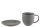 Tasse & Untertasse Louise aus Keramik, Grau
