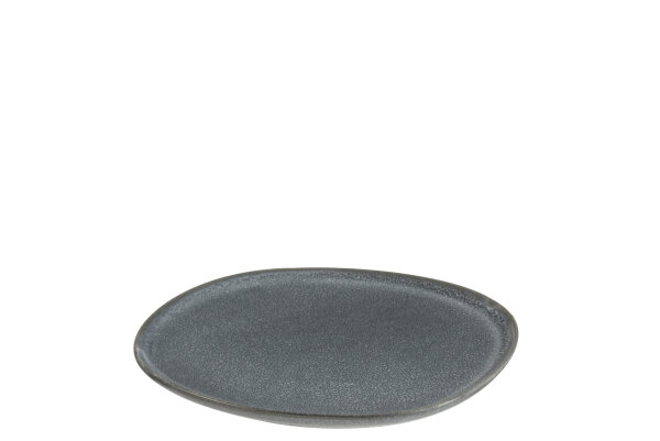 Teller Louise Keramik, Grau