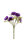 Blumestrauß Mohnblumen Plastik Lila
