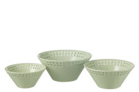 3er Schüssel Set, Keramik, Grün, Small / Medium...