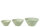 3er Schüssel Set, Keramik, Grün, Small / Medium / Large