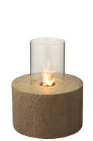 Feuerstelle Baumstamm, Rund, Braun, Ethanol, Large