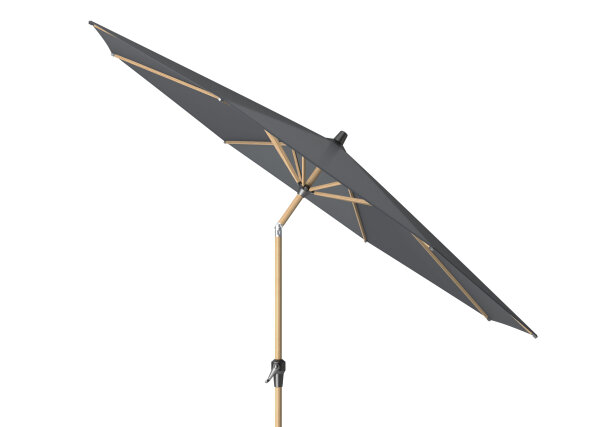 Mittelstockschirm Riva Ø300 Teak look / Anthrazit