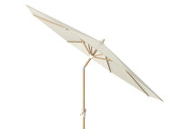 Mittelstockschirm Riva Ø300 Teak look / Ecru