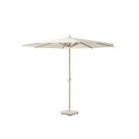 Mittelstockschirm Riva Ø300 Teak look / Ecru