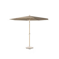 Mittelstockschirm Riva Ø300 Teak look / Taupe