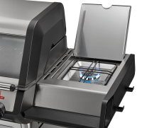 Monroe Pro 3 SIKR Turbo mit 3 Brennern, Hochleistungshitzezone, Rückwandbrenner, Seitenablage, gusseiserner Rost