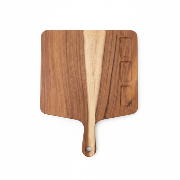 Teakholz Schneidbrett YANNY 44cm x 34cm x2,5cm