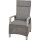 CORIDO Move Sessel matt seidengrau/taupe Gestell Aluminium, Gardino®-Geflecht, inkl. Auflage