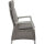 CORIDO Move Sessel matt seidengrau/taupe Gestell Aluminium, Gardino®-Geflecht, inkl. Auflage