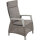 CORIDO Move Sessel matt seidengrau/taupe Gestell Aluminium, Gardino®-Geflecht, inkl. Auflage