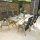 CATANIA Move Sessel Aluminiumgestell in teaklook, Ranotex® Bezug
