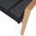 CATANIA Move Sessel Aluminiumgestell in teaklook, Ranotex® Bezug