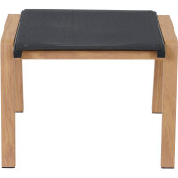 CATANIA Dining Hocker Aluminiumgestell in teaklook, Ranotex® Bezug