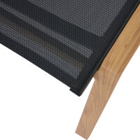 CATANIA Dining Hocker Aluminiumgestell in teaklook, Ranotex® Bezug