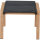 CATANIA Dining Hocker Aluminiumgestell in teaklook, Ranotex® Bezug